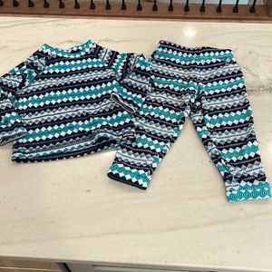 Patagonia Baby Micro D fleece - crew neck long sleeve and matching pant-2T